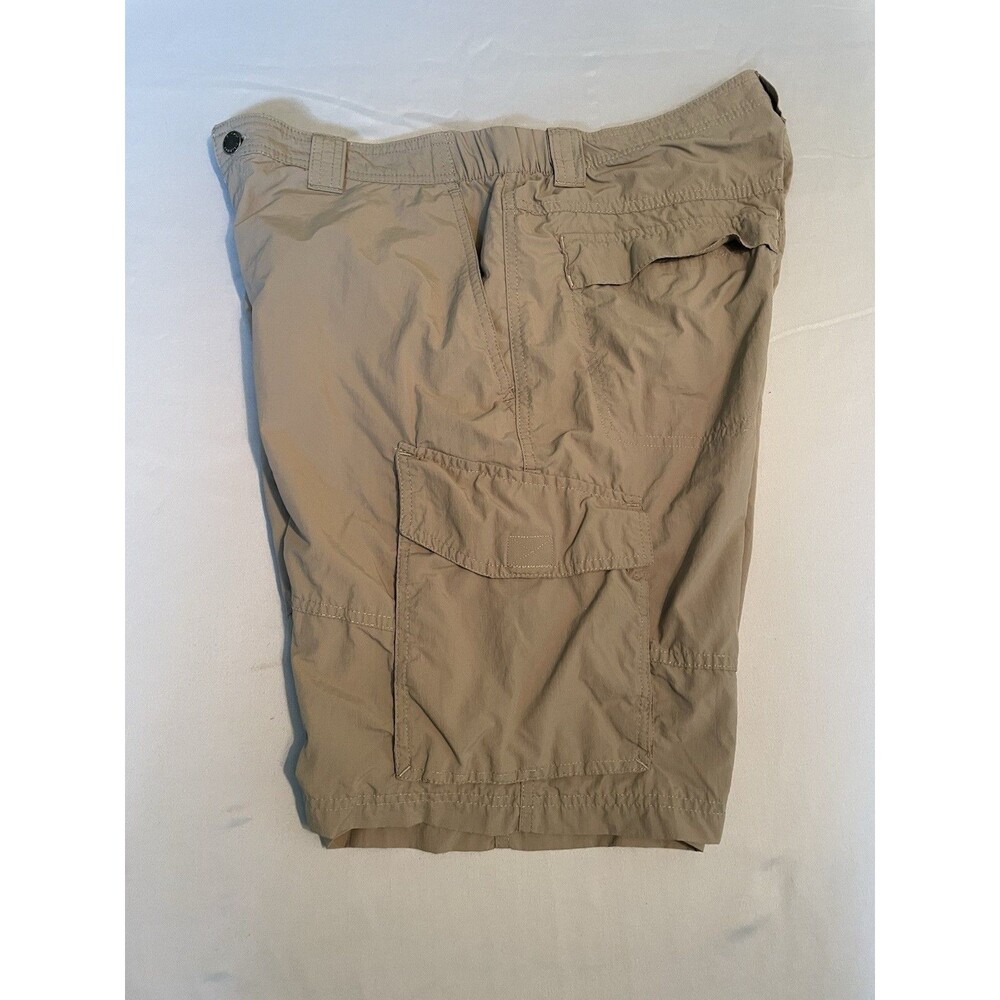 Columbia Shorts Mens Size 36”X 10” Brown Zip Pocket Stretch Sides - Picture 5 of 8
